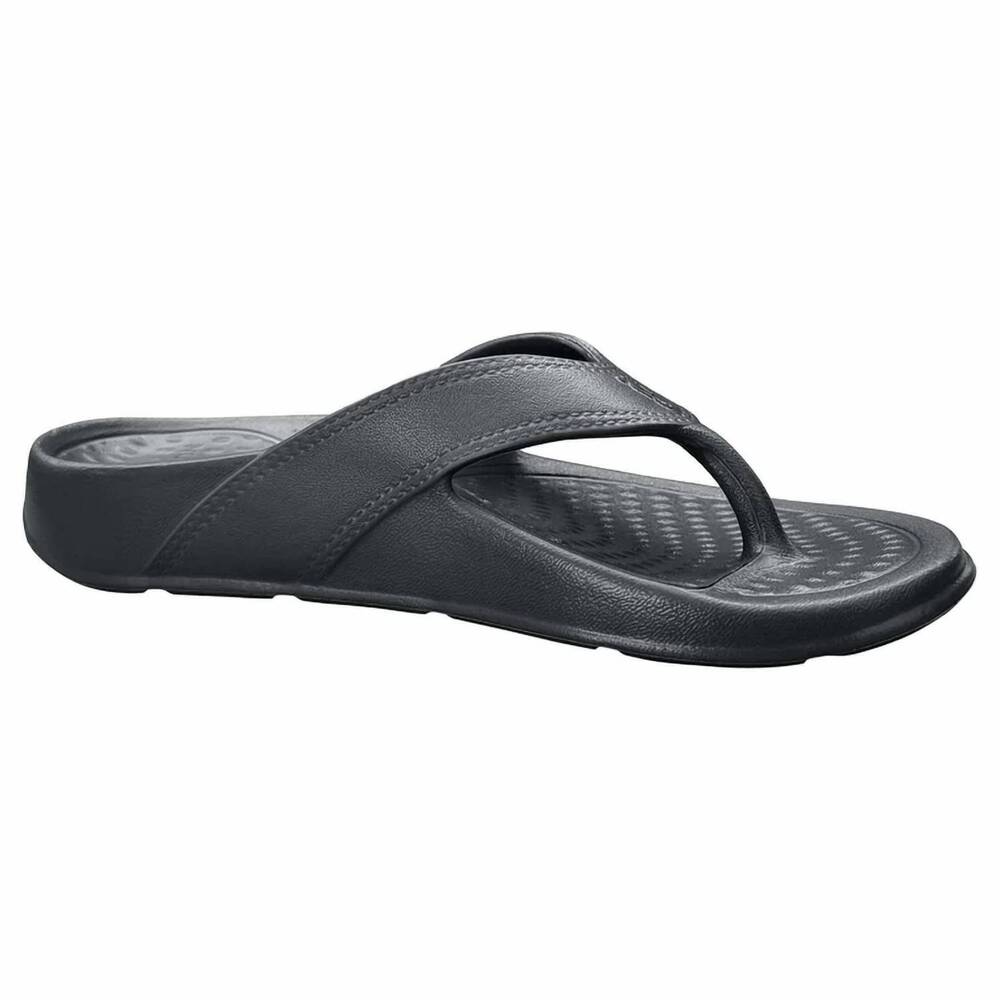 NEW NUUSOL men's cascade flip flop sandal in eclipse black